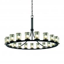  GLA-8716-16-CLRT-MBLK - Dakota 21-Light 1-Tier Ring Chandelier