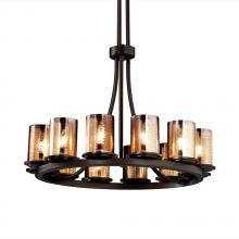  FSN-8763-10-MROR-MBLK - Dakota 12-Light Ring Chandelier (Tall)