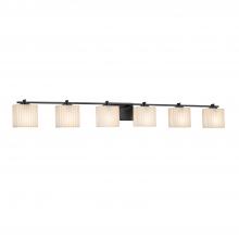  PNA-8446-55-PLET-MBLK - Era 6-Light Bath Bar