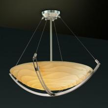  PNA-9722-35-WAVE-NCKL-LED5-5000 - 24" LED Pendant Bowl w/ Crossbar