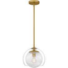  QPP6774BRG - Eslinger 1-Light Brushed Gold Mini Pendant