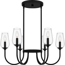  VSC5028MBK - Viscount 6-Light Matte Black Chandelier