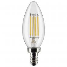  S21820 - 4 Watt B11 LED; Clear; Candelabra Base; 3000K; 350 Lumens; 120 Volt; 2-Pack