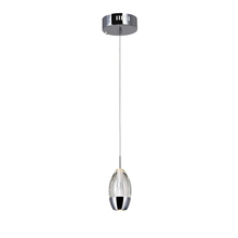  5077P5C-R - Perrier 1 Light Down Mini Pendant With Chrome Finish