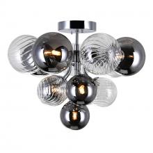  1205C16-6-601 - Pallocino 6 Light Flush Mount With Chrome Finish