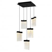  1587P12-5-101 - Lava Integrated LED Black Mini Pendant