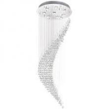  6629C26C - Ribbon 10 Light Flush Mount With Chrome Finish