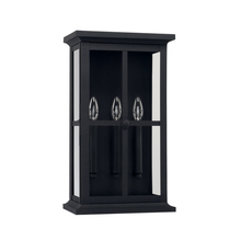  926431BK - 3 Light Outdoor Wall Lantern