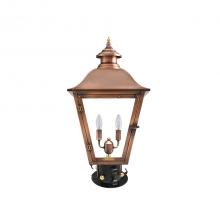  JL-22E_CT/PM - Two Light Post Mount w/Column Top