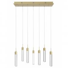  HF1900-7-GL-BB-C - The Original Glacier Avenue Collection 7 Light Pendant Fixture