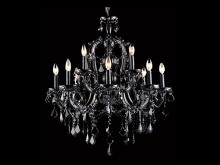  HF1039-BLK - Onyx Ln. Collection Black 12 Light Crystal Chandelier