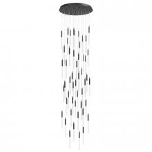  HF2051-SNW-BK - Main St. Snow Collection Black 51 Light Pendant Fixture