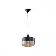  HF9113-BK/BZ - Robertson Blvd. 1 Light Black / Bronze Pendant