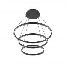  CH87932-BK - Cerchio 32-in Black LED Chandeliers