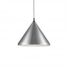  492824-BN/BK - Dorothy 24-in Brushed Nickel With Black Detail 1 Light Pendant