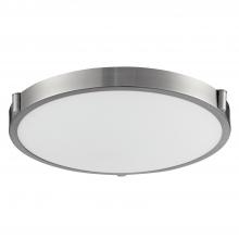  501122-LED-5CCT - Floyd 17-in Brushed Nickel LED Flush Mount