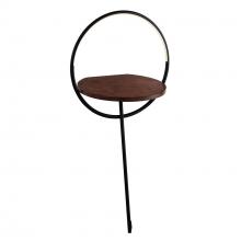  FL83818-BK/WT - Maya 18-in Black/Walnut LED Floor Lamp