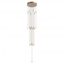  MP75127-BG - Motif 27-in Brushed Gold LED Multi Pendant