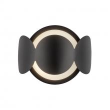  WS59810-BK/OP - Ciel 10-in Black/Opal Glass Socket Wall Sconce