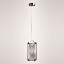  MP40014-1-PN - Single Light 7" Crystal Vertical Wall Sconce