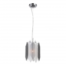  MP40026-1-CH-SMF - 1-Light 9" Glass Mini Pendant