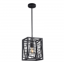  MP40031-1-RI - Single Light 9" Square Cage Mini Pendant