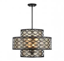  V6-L7-6103-4-89 - Mannheim 4-Light Pendant in Matte Black