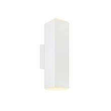  LEDWALL-B-WH - 4 Inch Square Adjustable LED Cylinder Sconce