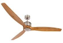  210506010 - Lucci Air Akmani Brushed Chrome and Teak 60-inch DC Ceiling Fan