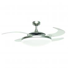  21093101 - Fanaway Evo2 Brushed Chrome Retractable 4-blade Lighting with Remote Ceiling Fan