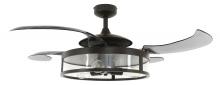  212927010 - Fanaway Classic Antique Black and Smoke Retractable 4-blade 48-inch 3-light AC Ceiling Fan