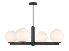  M100123MBK - 4-Light Chandelier in Matte Black