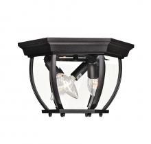  M50059BK - 3-Light Outdoor Ceiling Light in Black