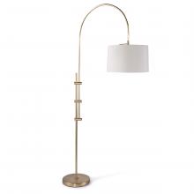  14-1004NB - Regina Andrew Arc Floor Lamp With Fabric Shade (