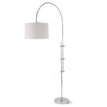  14-1004PN - Regina Andrew Arc Floor Lamp With Fabric Shade (