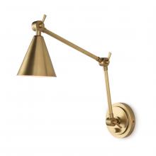  15-1115NB - Regina Andrew Sal Task Sconce (Natural Brass)