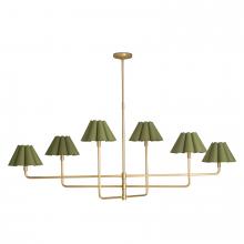  16-1454NB-GRN - Regina Andrew Polly Metal Chandelier (Natural Br