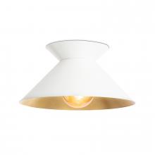  16-1466WT - Regina Andrew Viggo Flush Mount (White and Gold)