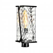  1252-MB-CW - Waterfall 18'' High 1-Light Outdoor Post Light - Matte Black