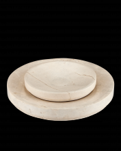  1200-0806 - Grecco Marble Low Bowl Set of 2