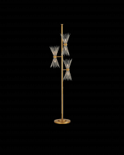  8000-0046 - Novatude Gold Floor Lamp