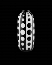  1200-0584 - Cicero Large Black & White Vase