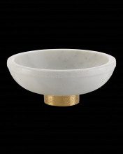  1200-0170 - Valor Large White Marble Bowl