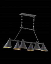  9841 - Culpepper Black Rectangular Chandelier