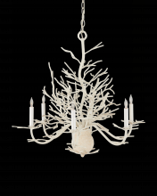  9218 - Seaward Small White Chandelier